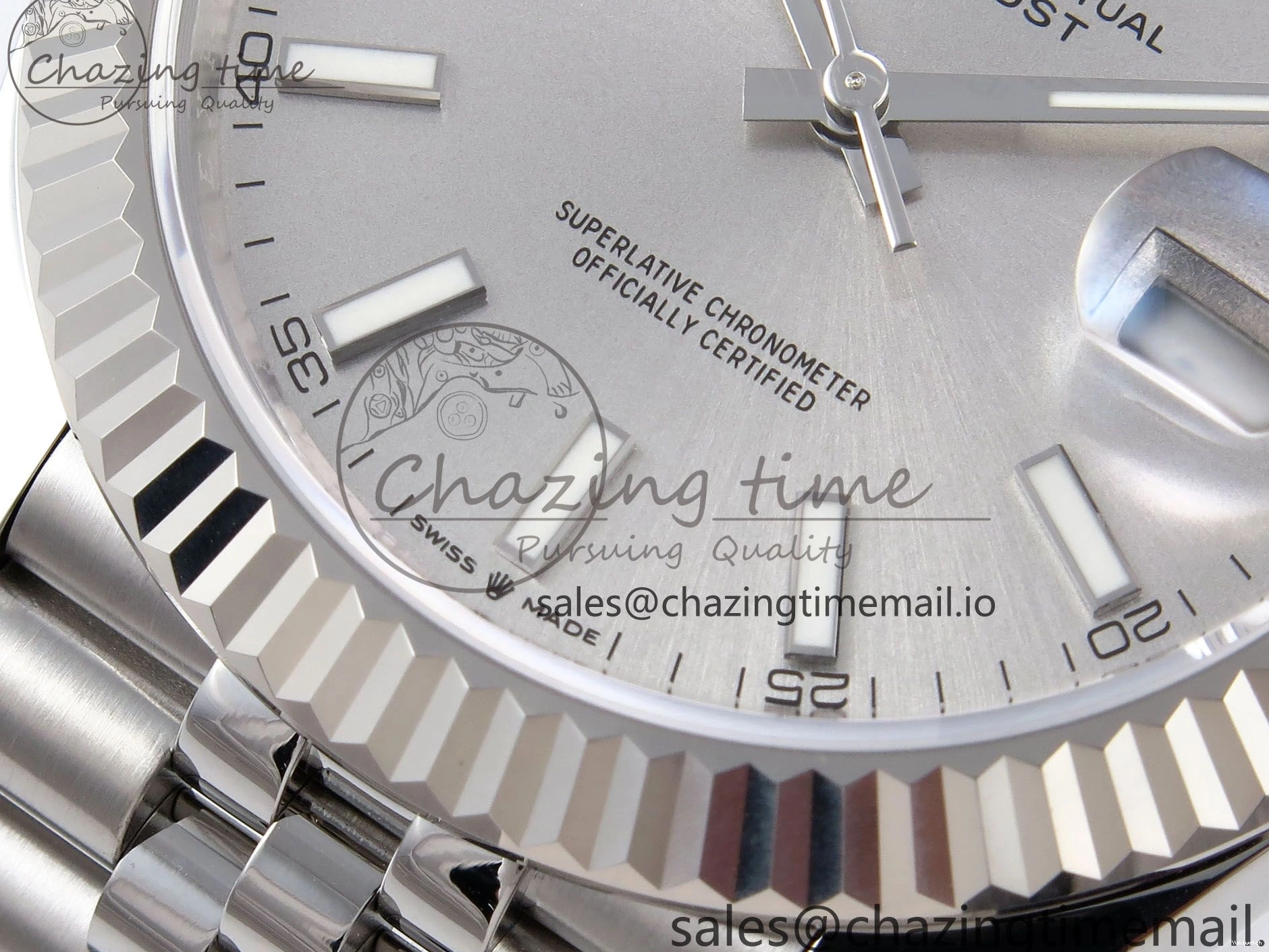 Best White 41 EWEF 126334 Jubilee Edition Dial DateJust A3235 on Bracelet Silver 1224